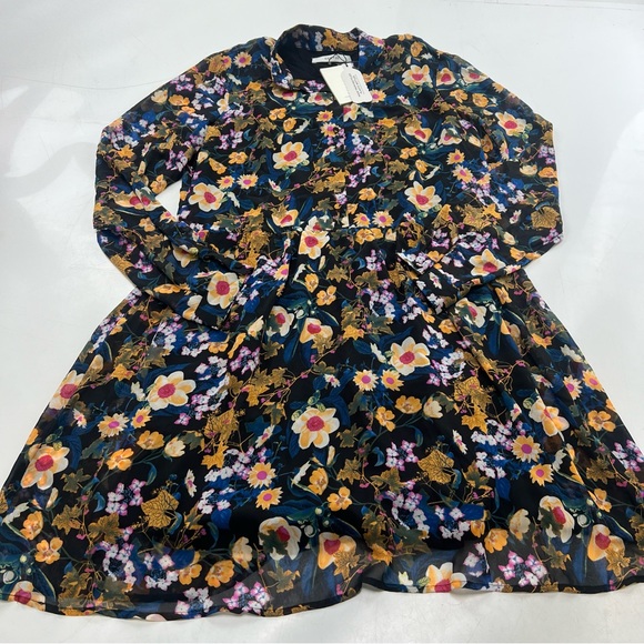 Gestuz women’s  black blue orange maxi dress M L122-22 - Picture 2 of 8